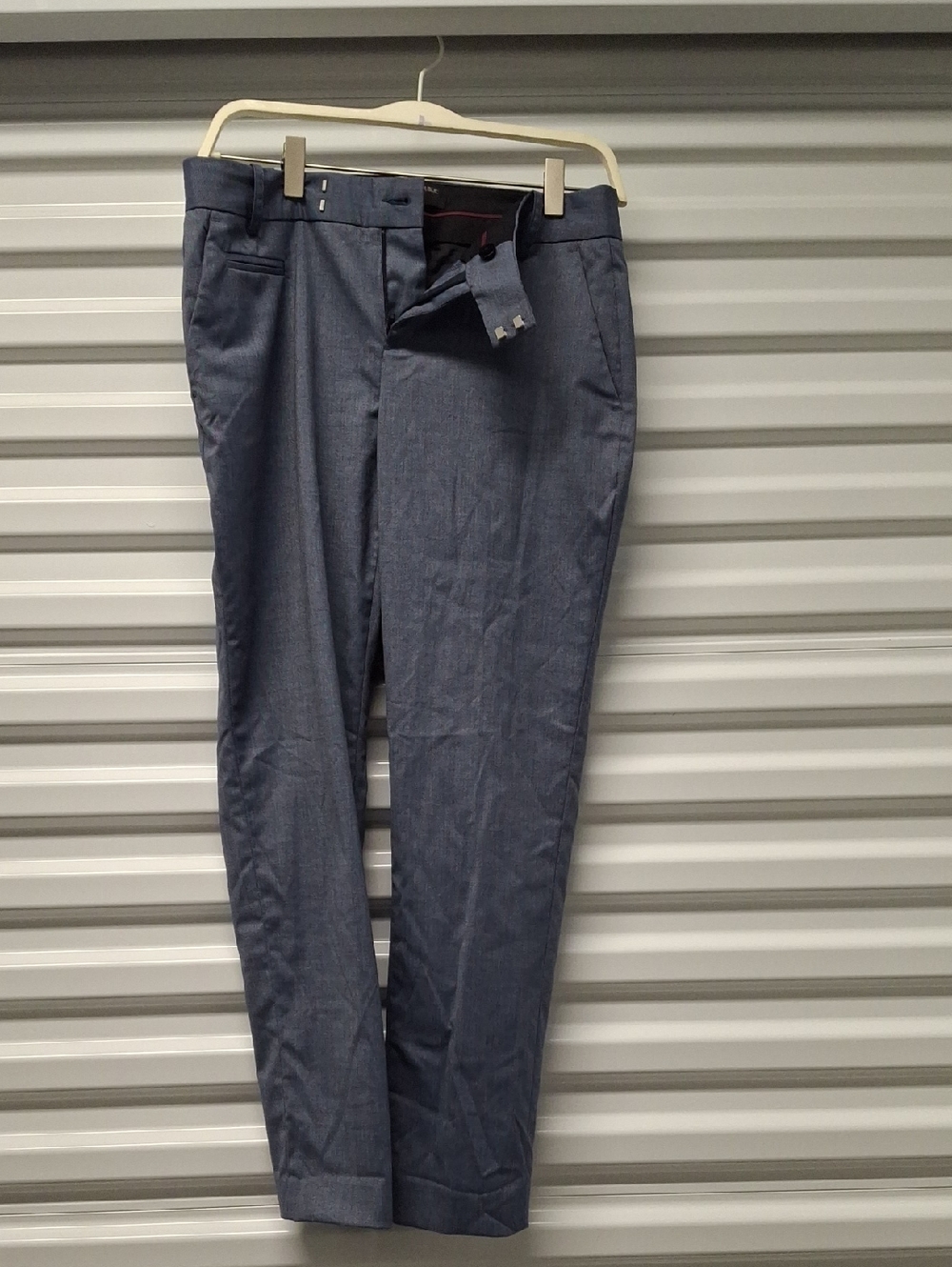 Women's Dress Pants in Light Blue Slim Fit